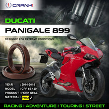 Load image into Gallery viewer, Fork Oil Seals Pair For Ducati Panigale 899 (2014-2015) - CPF55-120 - CRANK1