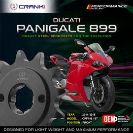 Sprocket For Ducati Panigale 899 (2014-2015) - Front - CPF748.15T - CRANK1