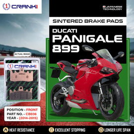 Sintered Brake Pads For Ducati Panigale 899 (2014-2015) - Front - CB036 - 2 Sets - CRANK1