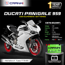 Load image into Gallery viewer, Battery For Ducati Panigale 959 (2016-2025) - CB7B-BS - Factory Activated - CRANK1