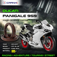 Load image into Gallery viewer, Fork Oil Seals Pair For Ducati Panigale 959 (2016-2017) - CPF55-120 - CRANK1