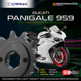 Sprocket For Ducati Panigale 959 (2016-2017) - Front - CPF748.15T - CRANK1