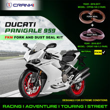 Load image into Gallery viewer, Fork And Dust Seals Kit For Ducati Panigale 959 (2016-2017) - CRANK1