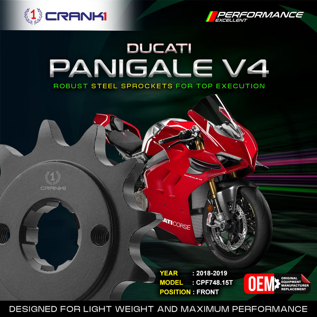 Sprocket For Ducati Panigale V4 (2018-2019) - Front - CPF748.15T - CRANK1