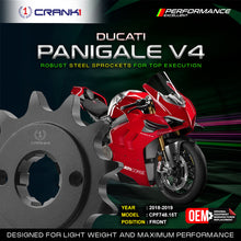 Load image into Gallery viewer, Sprocket For Ducati Panigale V4 (2018-2019) - Front - CPF748.15T - CRANK1