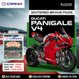 Sintered Brake Pads For Ducati Panigale V4 (2018-2020) - Front - CB744 - 2 Sets - CRANK1