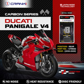 Carbon Brake Pads For Ducati Panigale V4 (2018-2020) - Rear - CFB662 - 1 Set - CRANK1