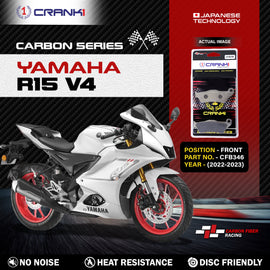 Carbon Brake Pads For Yamaha R15 V4 (2022-2023) - Front - CFB346 - 1 Set - CRANK1