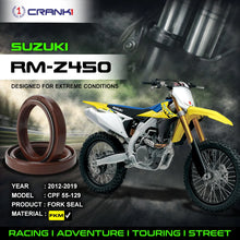 Load image into Gallery viewer, Fork Oil Seals Pair For Suzuki RM-Z450 (2012-2019) - CPF55-129 - CRANK1