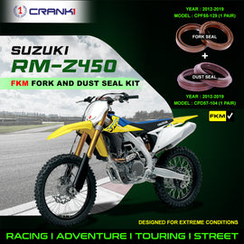 Fork And Dust Seals Kit For Suzuki RM-Z450 (2012-2019) - CRANK1