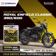 Load image into Gallery viewer, Ceramic Brake Pad For Royal Enfield Classic 350/500 - Rear - CRM359 - 1 Set - CRANK1