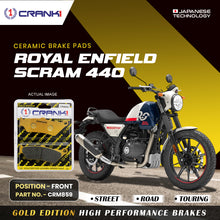 Load image into Gallery viewer, Ceramic Brake Pad For Royal Enfield Scram 440 - Front - CRM859 - 1 Set - CRANK1