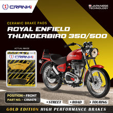 Load image into Gallery viewer, Ceramic Brake Pad For Royal Enfield Thunderbird 350/500 - Front - CRM479 - 1 Set - Crank1
