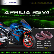 Load image into Gallery viewer, Fork Dust Seals Pair For Aprilia RSV4 (2015-2020) - CPD57-102 - CRANK1