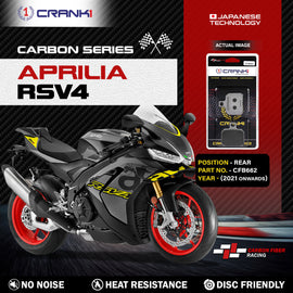 Carbon Brake Pads For Aprilia RSV4 (2021 Onwards) - Rear - CFB662 - 1 Set - CRANK1