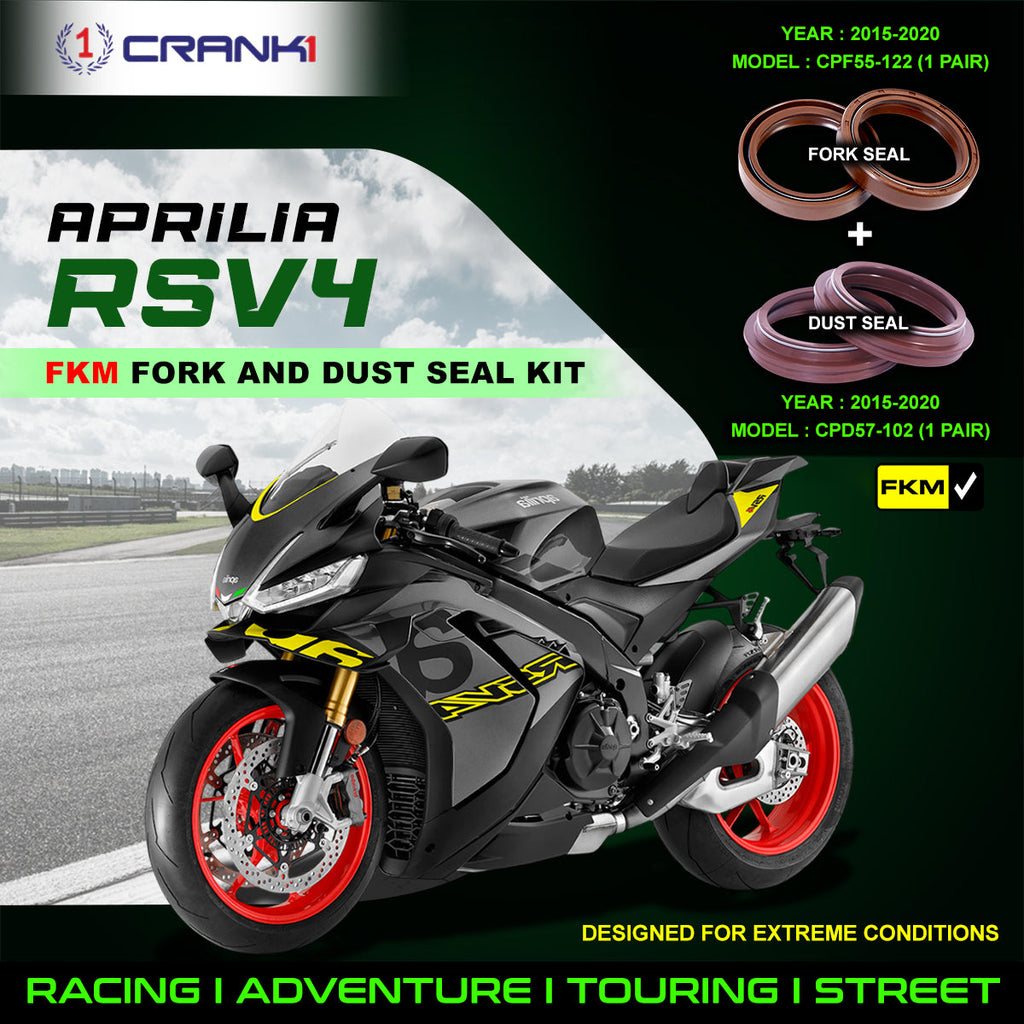Fork And Dust Seals Kit For Aprilia RSV4 (2015-2020) - CRANK1