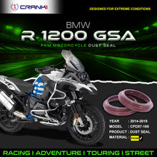 Load image into Gallery viewer, Fork Dust Seals Pair For BMW R 1200 GSA (2014-2018) - CPD57-169 - CRANK1