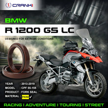 Load image into Gallery viewer, Fork Oil Seals Pair For BMW R 1200 GS LC (2013-2019) - CPF55-155 - CRANK1