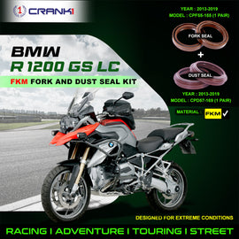 Fork And Dust Seals Kit For BMW R 1200 GS LC (2013-2019) - CRANK1