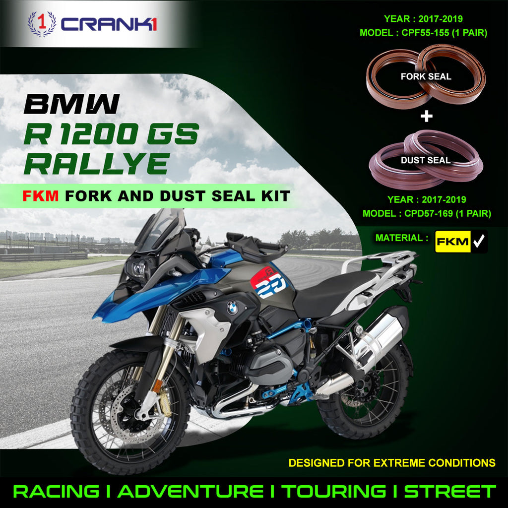 Fork And Dust Seals Kit For BMW R 1200 GS Rallye (2017-2019) - CRANK1