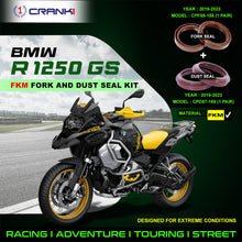 Load image into Gallery viewer, Fork And Dust Seals Kit For BMW R 1250 GS (2019-2023) - CRANK1