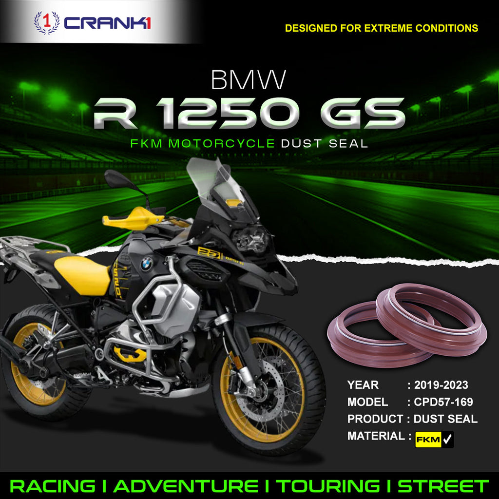 Fork Dust Seals Pair For BMW R 1250 GS (2019-2023) - CPD57-169 - CRANK1