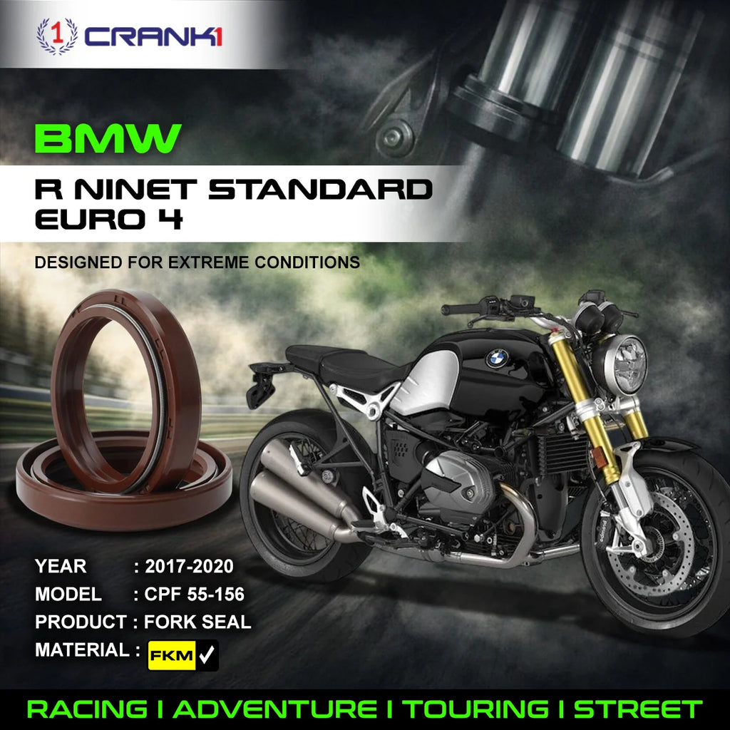Fork Oil Seals Pair For BMW R nineT Standard Euro 4 (2017-2020) - CPF55-156 - CRANK1