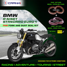 Load image into Gallery viewer, Fork And Dust Seals Kit For BMW R nineT Standard Euro 4 (2017-2020) - CRANK1