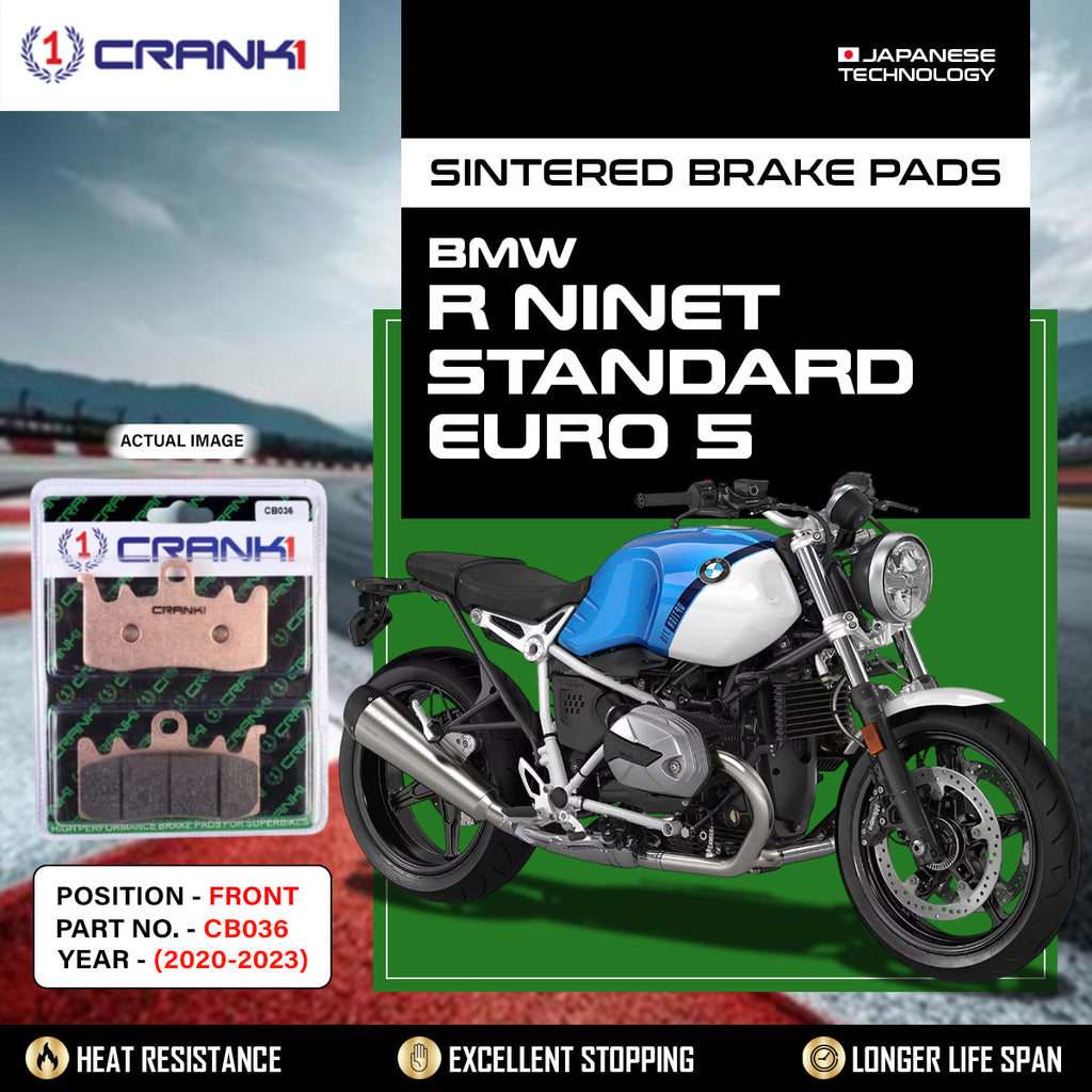 Sintered Brake Pads For BMW R nineT Standard Euro 5 (2020-2023) - Front - CB036 - 2 Sets - CRANK1