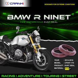 Fork Dust Seals Pair For BMW R nineT (2014-2016) - CPD57-170 - CRANK1