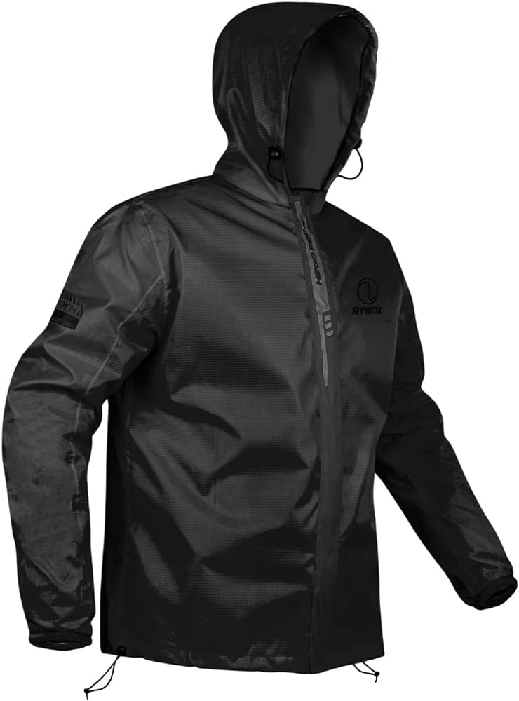 Rynox H2GO PRO 3 Rain Jacket Black