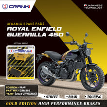 Load image into Gallery viewer, Ceramic Brake Pad For Royal Enfield Guerrilla 450 (2024 Onwards) - Rear - CRM359 - 1 Set - CRANK1