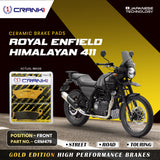 Ceramic Brake Pad For Royal Enfield Himalayan 411 - Front - CRM479 - 1 Set - Crank1