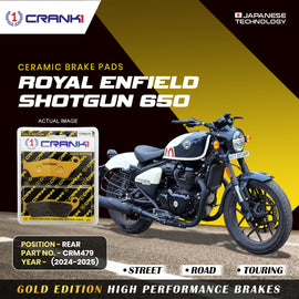 Ceramic Brake Pad For Royal Enfield Shotgun 650 (2024-2025) - Rear - CRM479 - 1 Set - Crank1