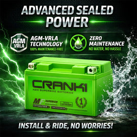Battery For BMW F 900 XR (2020-2025) - CB12-BS - Factory Activated - CRANK1