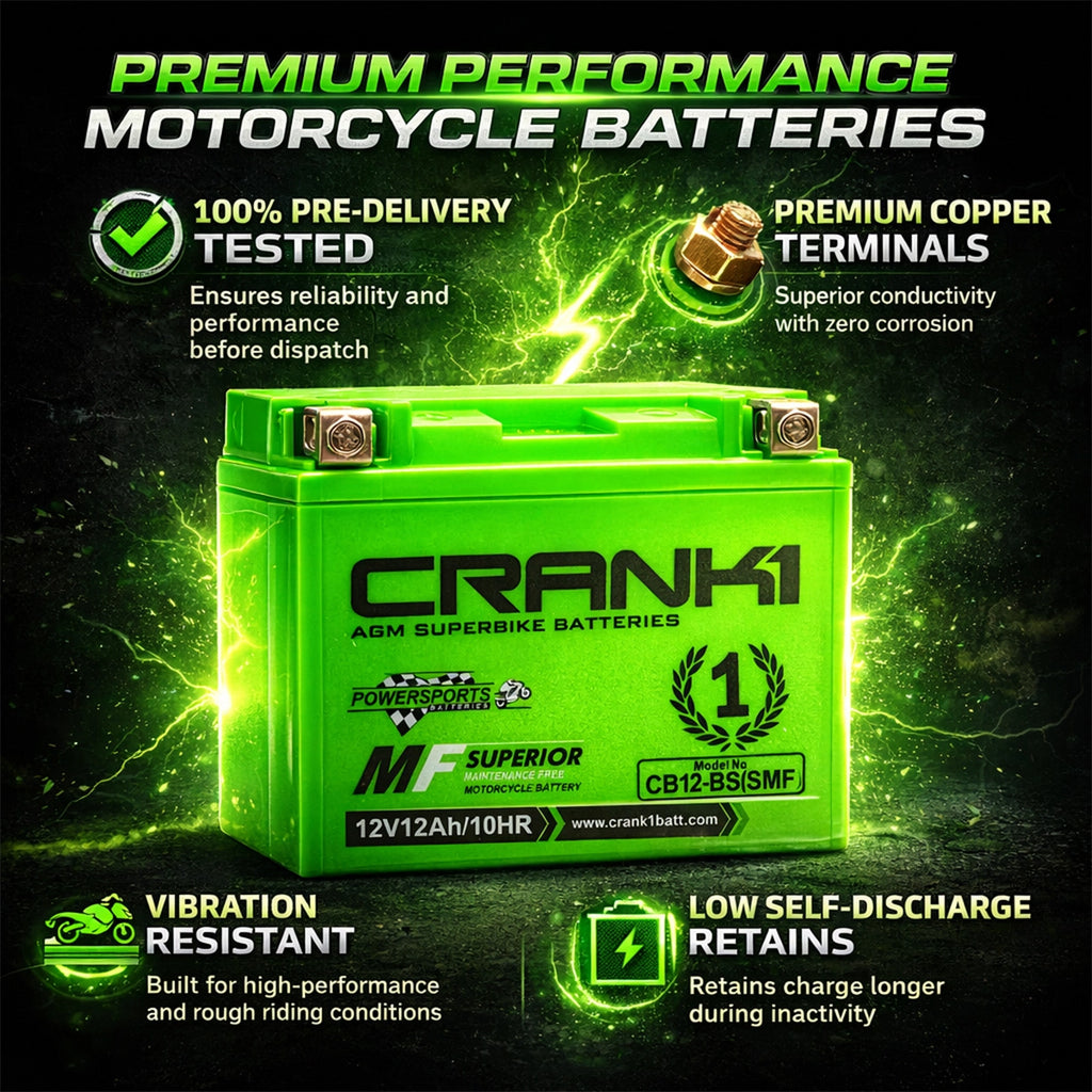 Battery For BMW S 1000 R HP4 (2013 Onwards) - CB10S - Factory Activated - CRANK1