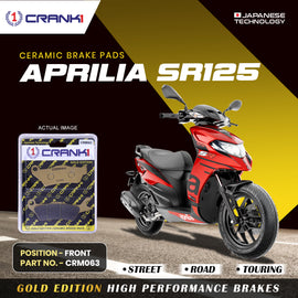 Ceramic Brake Pad For Aprilia SR125 - Front - CRM063 - 1 Set - CRANK1