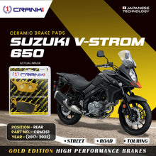 Load image into Gallery viewer, Ceramic Brake Pad For Suzuki V-Strom 650 (2017-2022) - Rear - CRM361 - 1 Set - Crank1