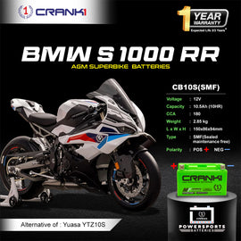 Battery For BMW S 1000 RR (2010-2025) - CB10S - Factory Activated - CRANK1
