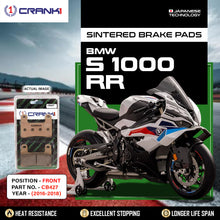 Load image into Gallery viewer, Sintered Brake Pads For BMW S 1000 RR (2016-2018) - Front - CB427 - 2 Sets Required - CRANK1
