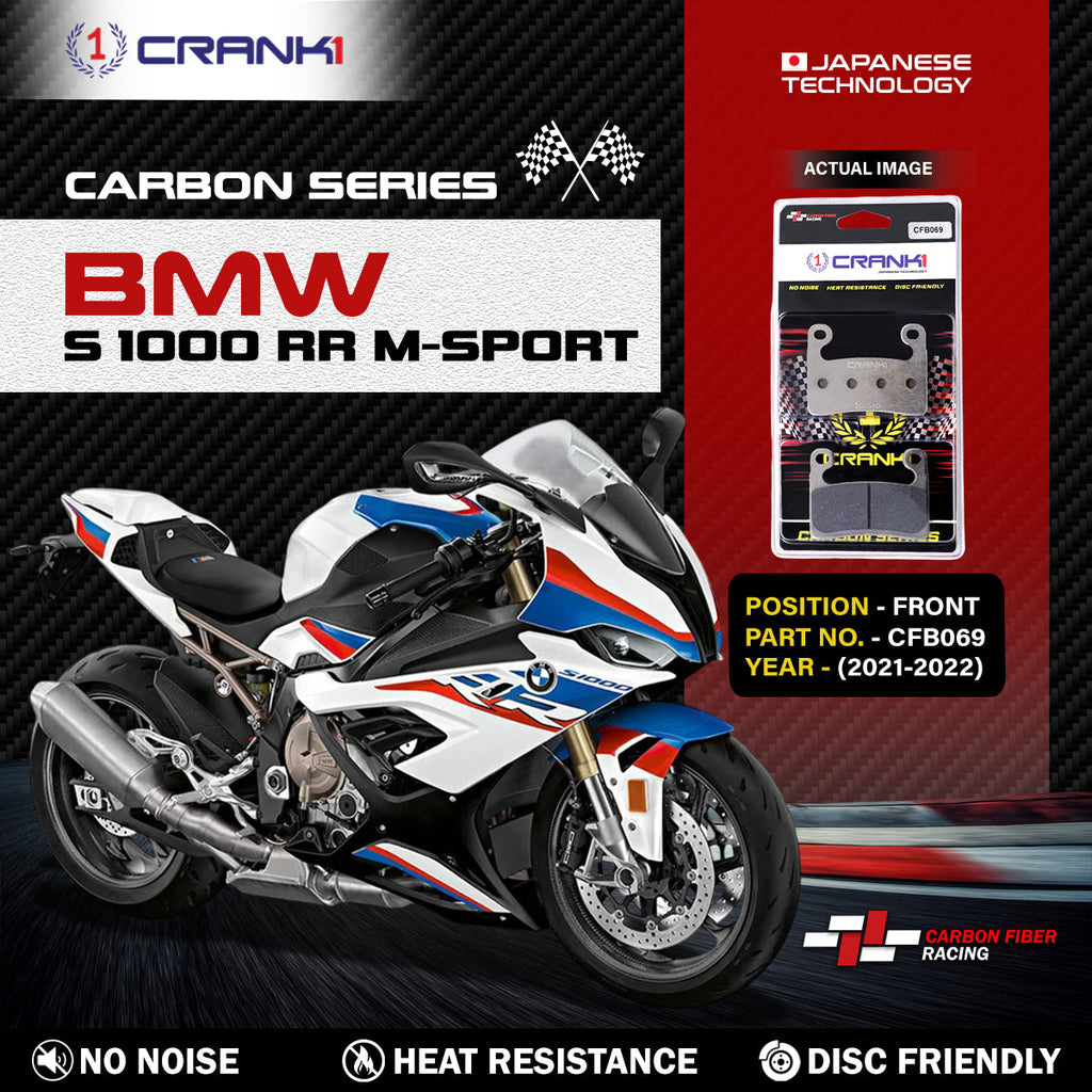 Carbon Brake Pads For BMW S 1000 RR M-Sport (2021-2022) - Front - CFB069 - 2 Sets - CRANK1