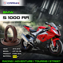 Load image into Gallery viewer, Fork Oil Seals Pair For BMW S 1000 RR (2016-2018) - CPF55-156 - CRANK1