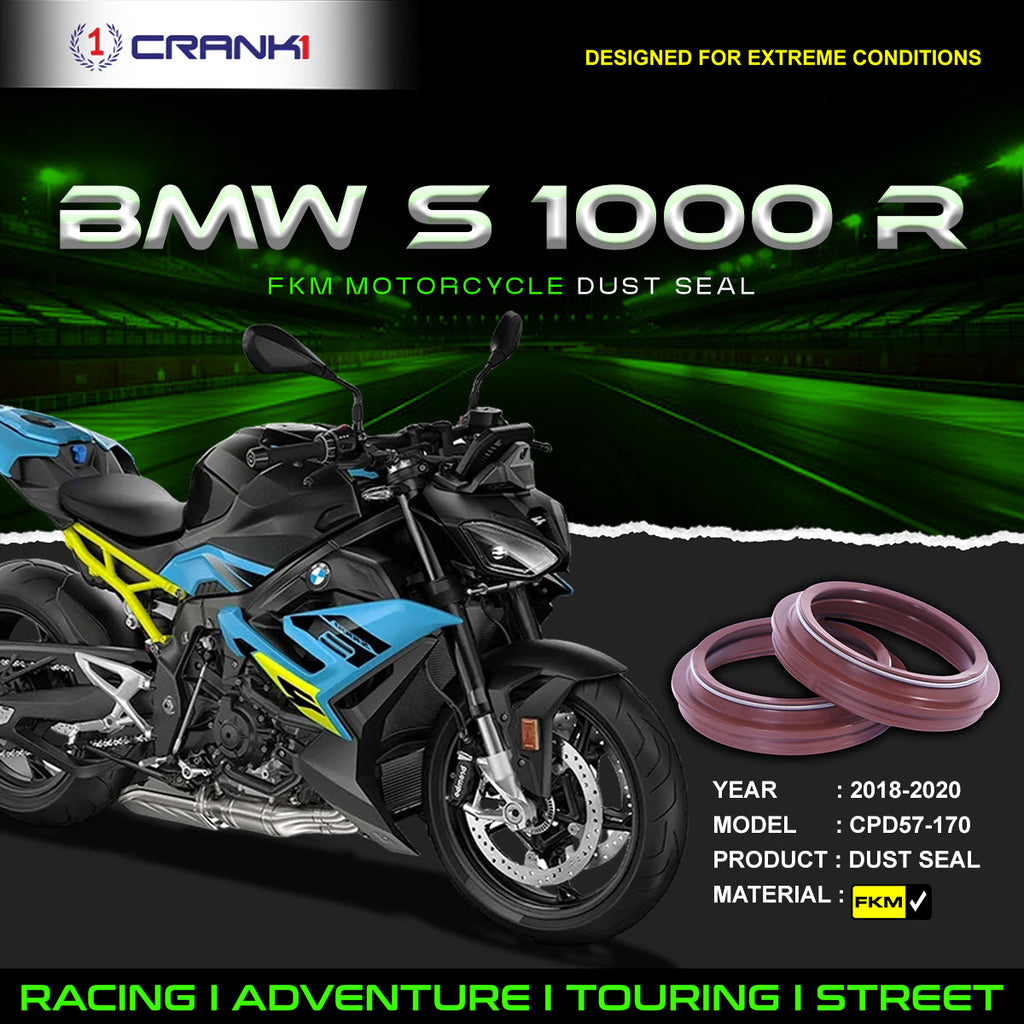 Fork Dust Seals Pair For BMW S 1000 R (2018-2020) - CPD57-170 - CRANK1