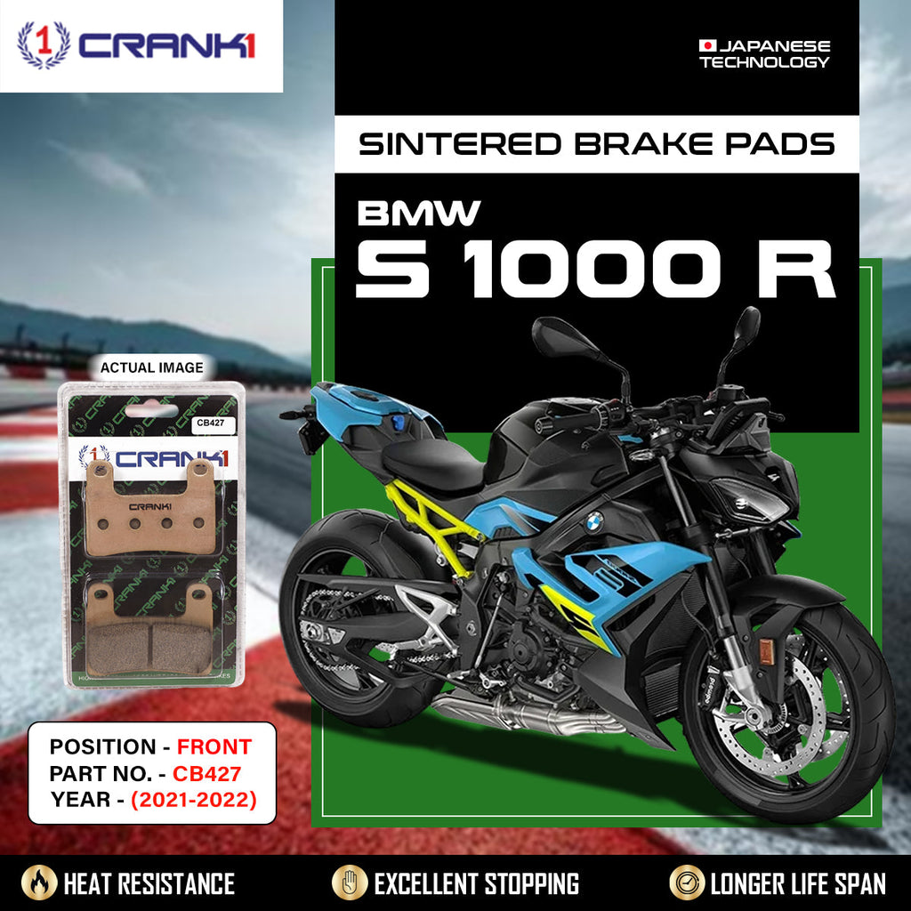 Sintered Brake Pads For BMW S 1000 R (2021-2022) - Front - CB427 - 2 Sets Required - CRANK1
