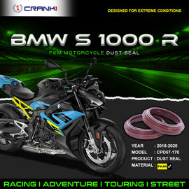 Fork Dust Seals Pair For BMW S 1000 R (2018-2020) - CPD57-170 - CRANK1