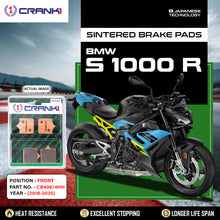 Load image into Gallery viewer, Sintered Brake Pads For BMW S 1000 R (2018-2020) - Front - CB406/4 - 2 Sets - CRANK1