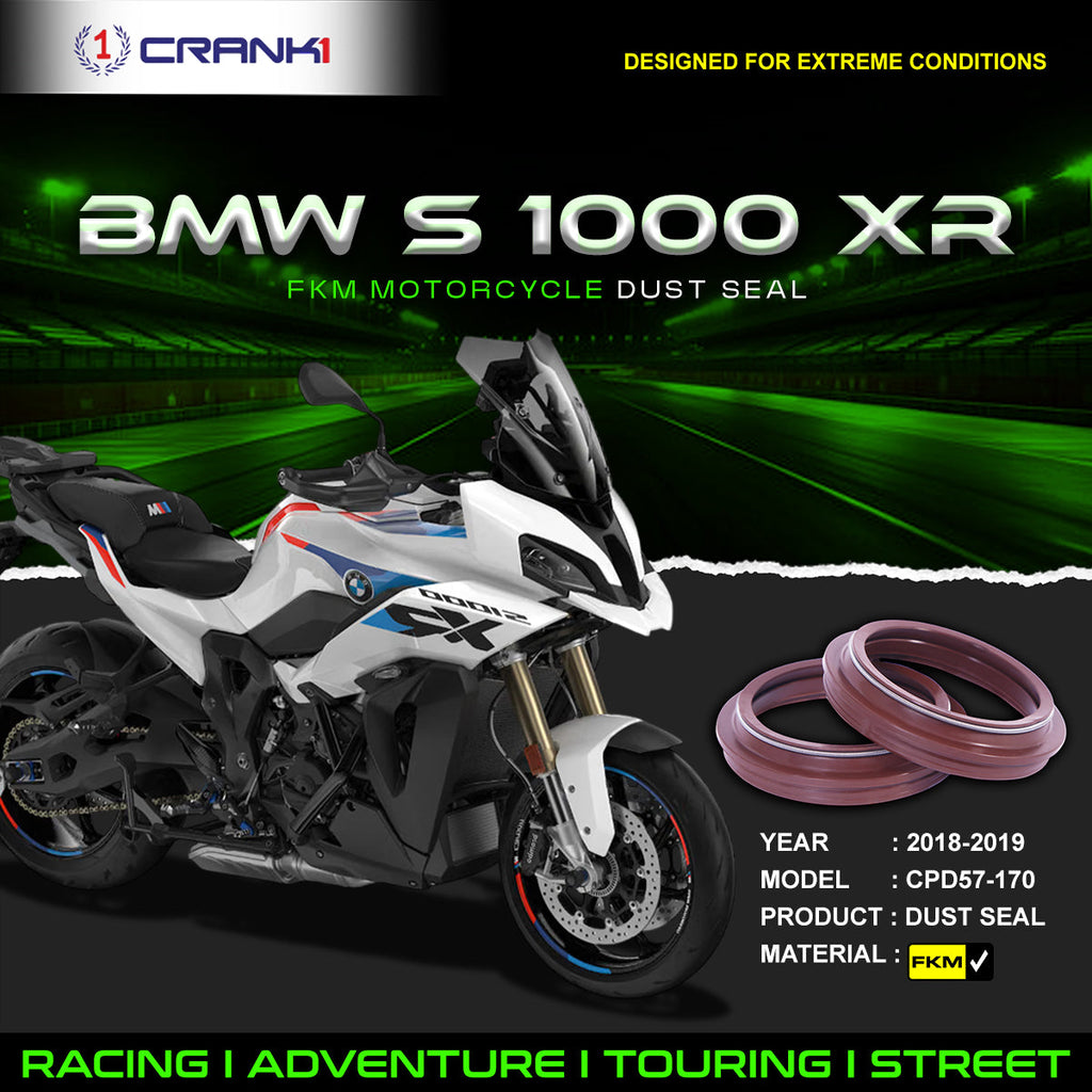 Fork Dust Seals Pair For BMW S 1000 XR (2018-2019) - CPD57-170 - CRANK1