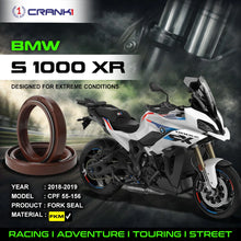 Load image into Gallery viewer, Fork Oil Seals Pair For BMW S 1000 XR (2018-2019) - CPF55-156 - CRANK1
