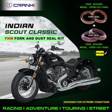 Load image into Gallery viewer, Fork And Dust Seals Kit For Indian Scout Classic (2015-2021) - CRANK1