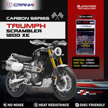 Load image into Gallery viewer, Carbon Brake Pads For Triumph Scrambler 1200 XE (2019 Onwards) - Front - CFB744 - 2 Sets - CRANK1